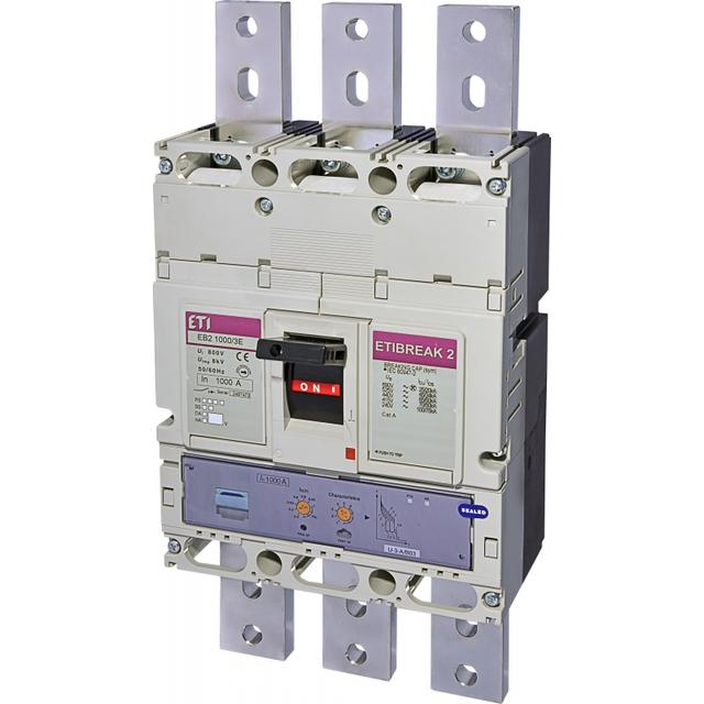 Wyłącznik mocy 70kA wyzw. elektroniczny EB2 1000/3E 1000A 3P 004672220 ETI