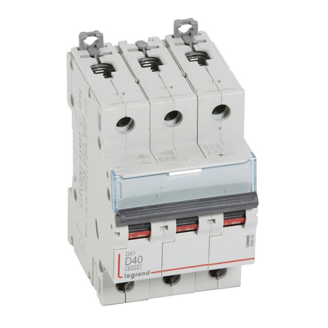Wyłącznik Nadprądowy S 303 3P D40A 6kA DX3 408093 LEGRAND