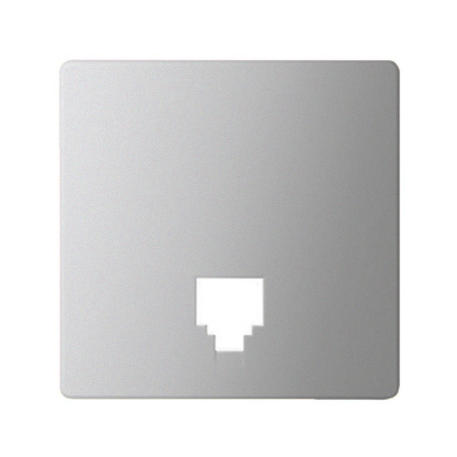 Simon 82 Pokrywa do gniazda telefonicznego aluminium