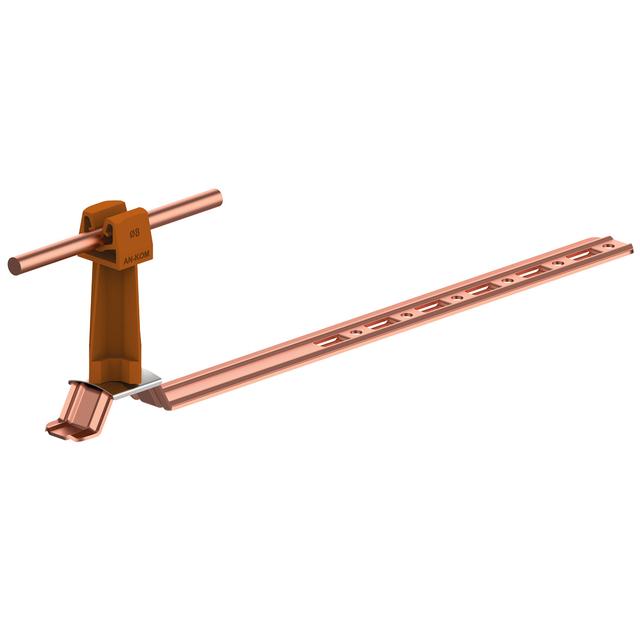 AN-19KP/CU/-N Uchw.dach.uniw.Z-zatrz. L=28cm,H=7cm /CU/ brąz