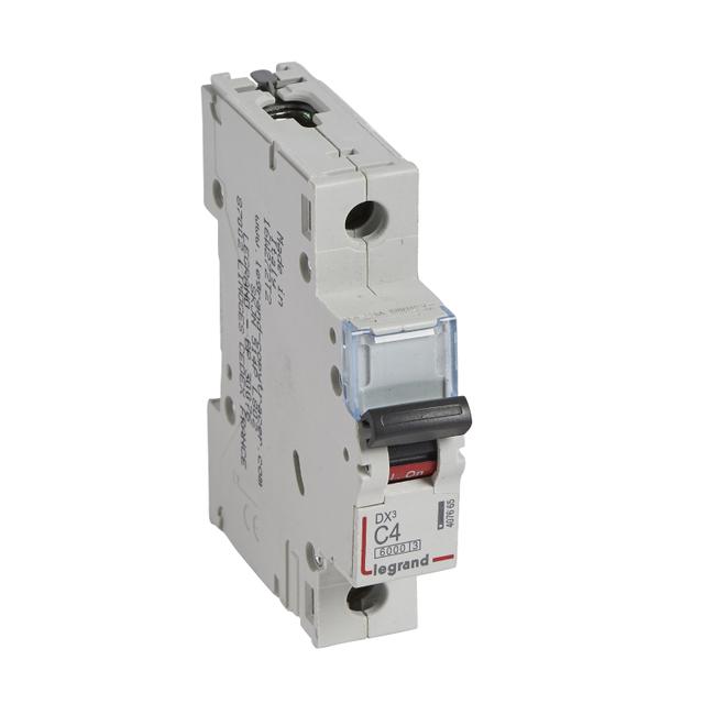 Wyłącznik Nadprądowy S 301 1P C4A 6kA DX3 407665 LEGRAND