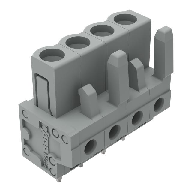 MCS-MIDI Classic gniazdo 4-bieg. szare raster 5 mm /100szt./ WAGO