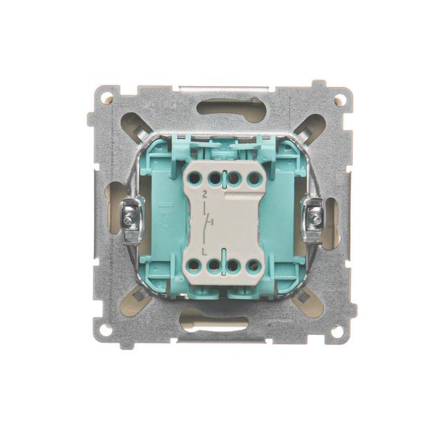 Simon Basic Przycisk pojedynczy zwierny bez piktogramu 10A szybkozłączka beż