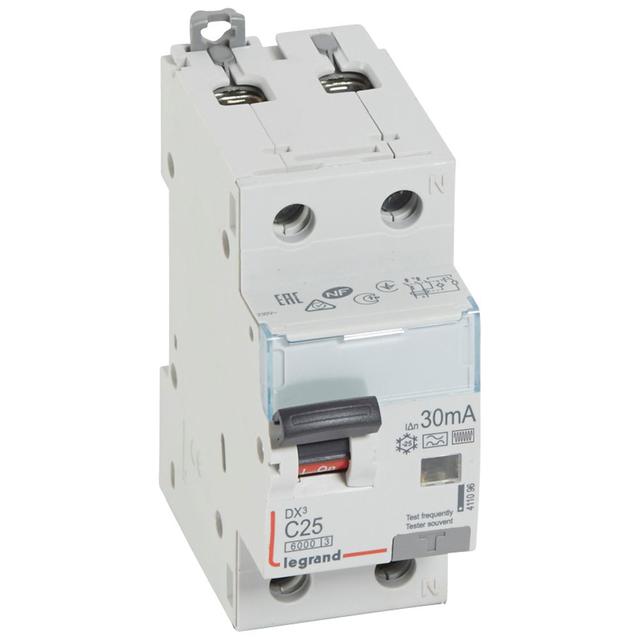 Wyłącznik Różnicowonadprądowy P 312 2P C25A 30Ma Typ F Serii DX3 411096 LEGRAND