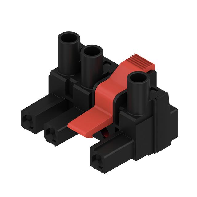 BLZ 7.62IT/03/180MF2 SN BK BX Wtyk PCB (złącze wiązki), 7.62 mm, Liczba biegunów: 3, Przyłącze z jarzmem /50szt./ 1173500000 WEIDMÜLLER
