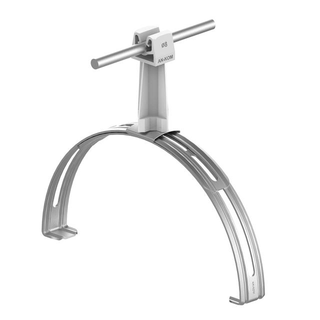 AN-14P/OH/S-N Uchwyt gąsior.rozsuw.Z-zatrz. H=7cm /OH/ szary