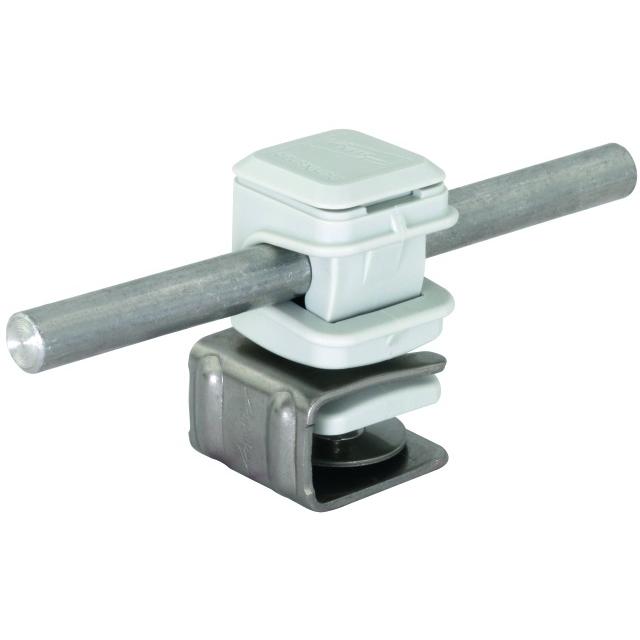 Wspornik PLATTENsnap, stal nierdzewna NIRO/ tworzywo, szary