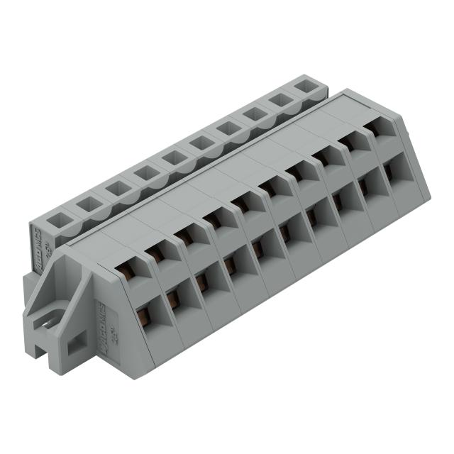 MCS-MIDI Classic gniazdo kątowe 10-bieg. szare raster 5 mm /25szt./ WAGO