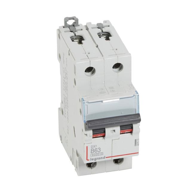 Wyłącznik Nadprądowy S 302 2P B63A 6kA DX3 407515 LEGRAND