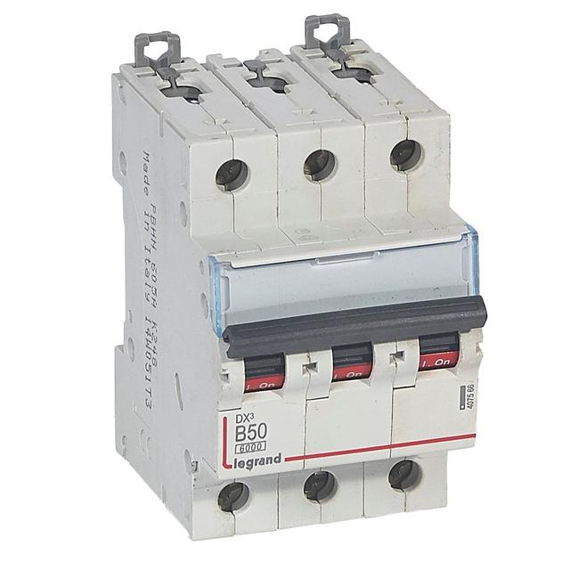 Wyłącznik Nadprądowy S 303 3P B50A 6kA DX3 407566 LEGRAND
