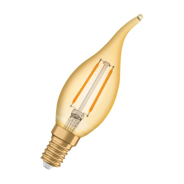 Lampa LED Vintage 1906 CL BA Filament szkło przezroczyste GOLD 12 non-dim 1,5W 824 E14