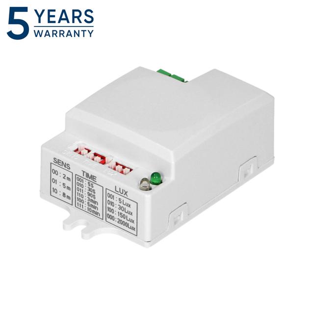 Mikrofalowy czujnik ruchu mini , 360°/180° z regulacją zworkową, IP20, 1200W OR-CR-282 ORNO