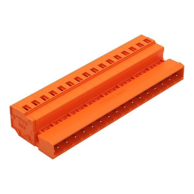 MCS-MIDI Classic wtyk 16-bieg. pomarańczowy raster 5,08 mm /25szt./ WAGO
