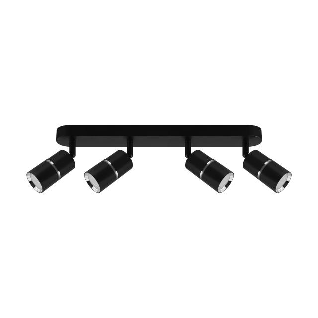 Oprawa ścienno-sufitowa DIOR SPT GU10 4L BLACK/CHROME 04266 IDEUS