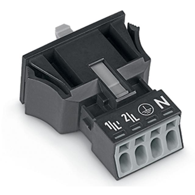 WINSTA MINI wtyk 4-torowy SnapIn czarny /50szt./ WAGO