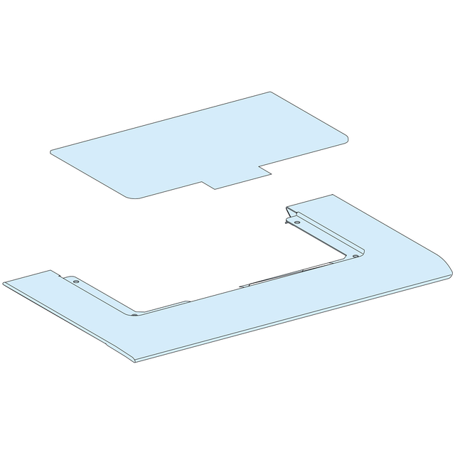 Rozdzielnice PrismaSet, komplet osłona z otworem i płyta dławicowa z tworzywa do przedziału