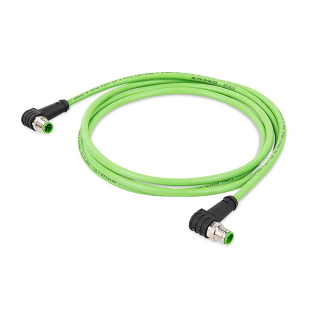 przewód ETHERNET wtyczka kątowa/wtyczka kątowaM12 20m WAGO