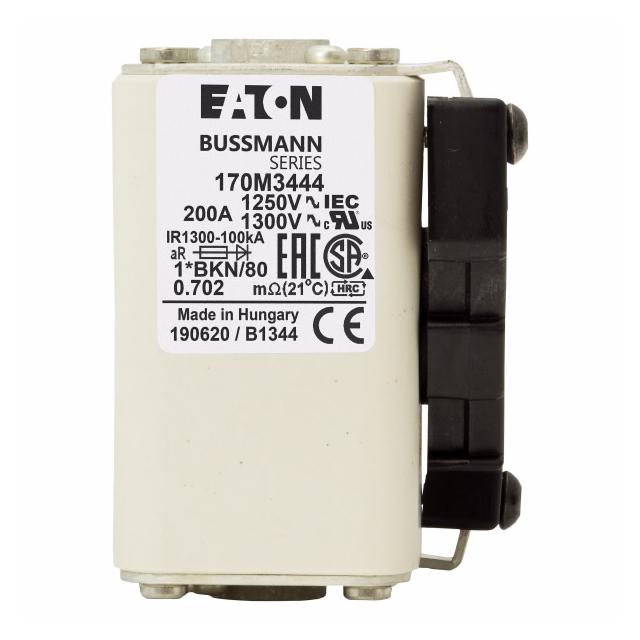 FUSE 200A 1250V 1*BKN/80 AR CU Wkładka szybka 200A AC 1250V rozmiar 1 45x59x81 mm aR 170M3444 EATON