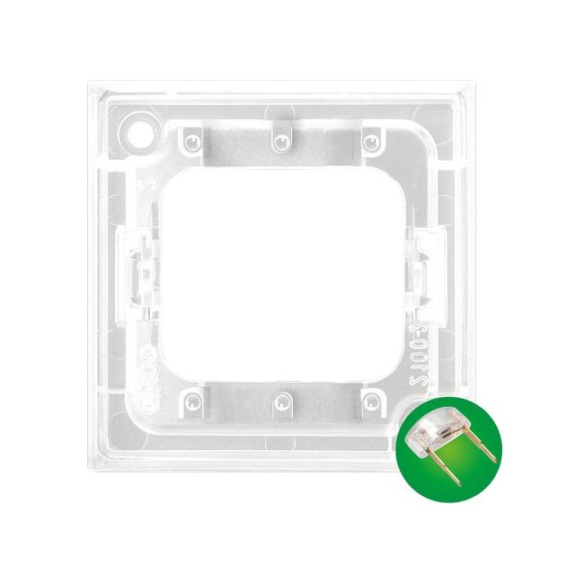 ARIA Zespół podświetlenia led zielony do łączników potrójnych - kolor bezbarwny