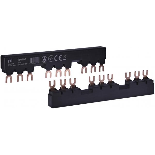 IZM54-3 Izolowana szyna łączeniowa (do 3xMPE25+styk pomocniczy)