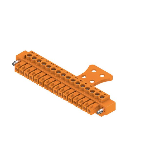 BCZ 3.81/16/180FZE SN OR BX Wtyk PCB (złącze wiązki), 3.81 mm, Liczba biegunów: 16, Przyłącze z jarzmem /50szt./ 1236690000 WEIDMÜLLER