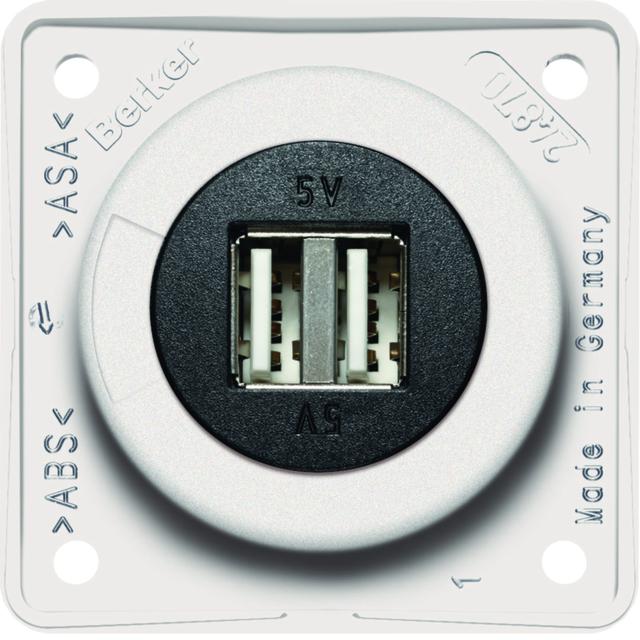 "Integro Gniazdo USB ładowania podwójne, 12V, 3A