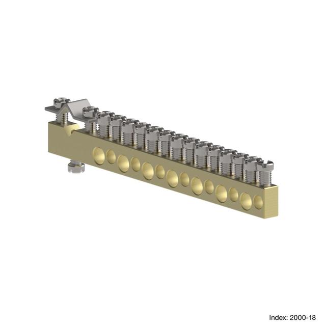 MSF Listwa zaciskowa L-15 mosiężna