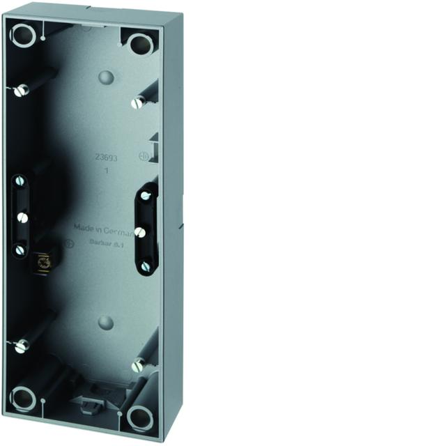 BERKER S.1 Puszka natynkowa potrójna aluminium mat 10439939 HAGER