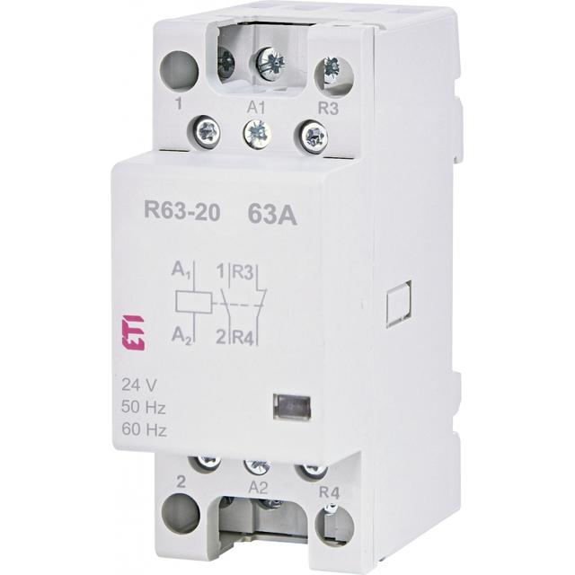 R 63-11 230V - Stycznik modułowy 63A styk zwierny i rozwierny (2 mod. 2 bieg.)