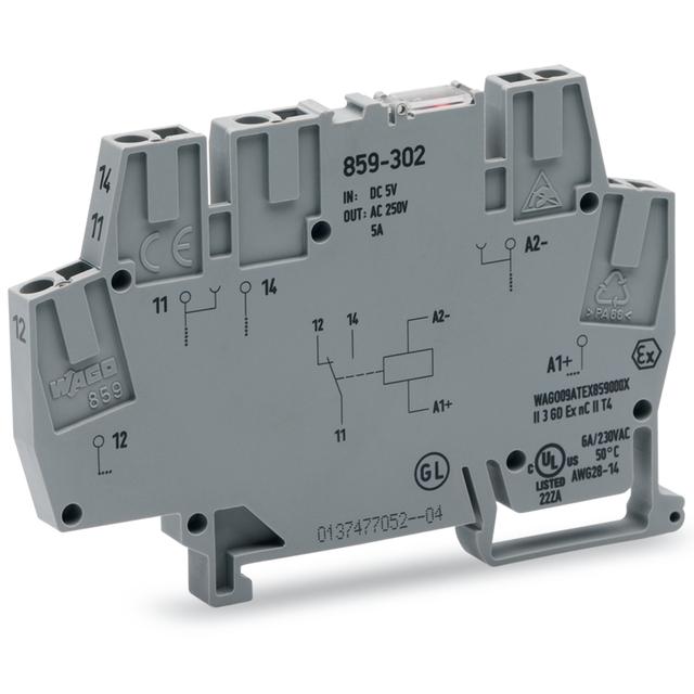 Złączka z przekaźnikiem minaturowym 220V DC 1P 859‑308 /10szt./ WAGO