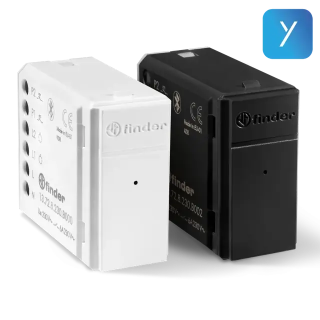 Elektroniczny przekaźnik bistabilny 2 Z; 6A; 110…230V AC; YESLY BLE szary antracyt