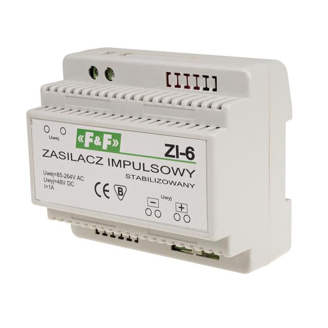 Zasilacz impulsowy 48V DC 1A ZI-6 F&F