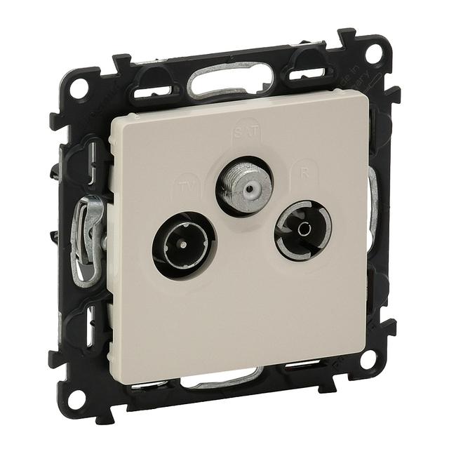 VALENA LIFE GNIAZDO TV-RD-SAT KREMOWE, Legrand