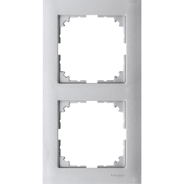 Merten, M-Pure, ramka podwójna, aluminiowy