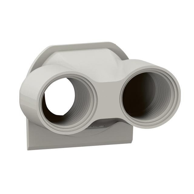 NOWE PLEXO - PRZEPUST KABLOWY - 2 WEJŚCIA - IS020 SZARY