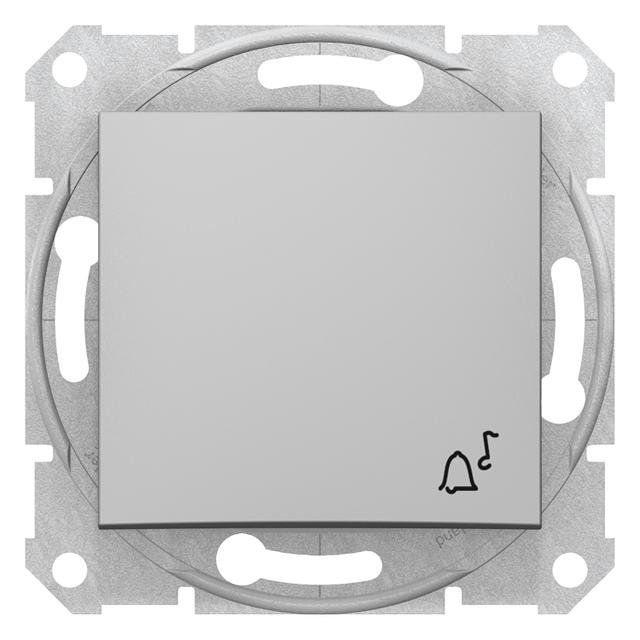 Przycisk "dzwonek" aluminium