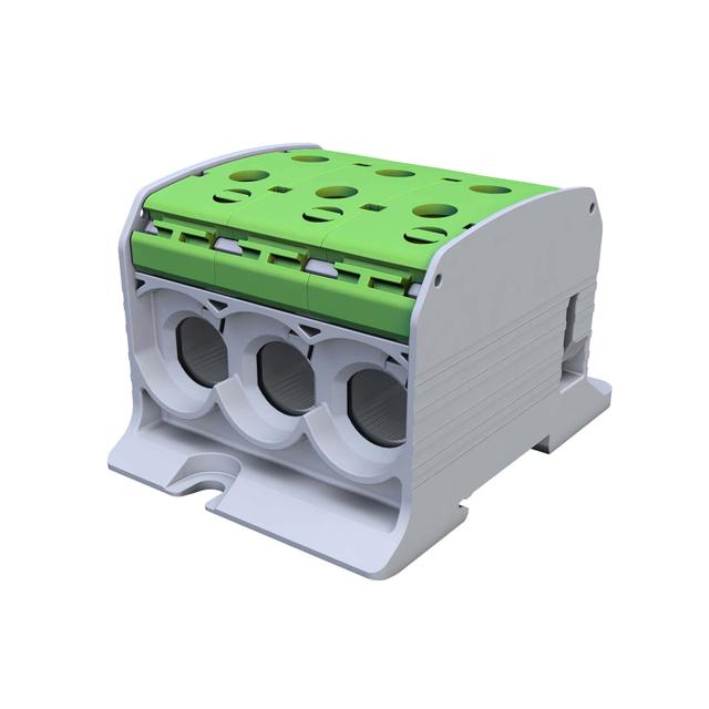 STB 95-3 Złączka szynowa gwintowa Al/Cu 87560 SIMBLOCK zielony