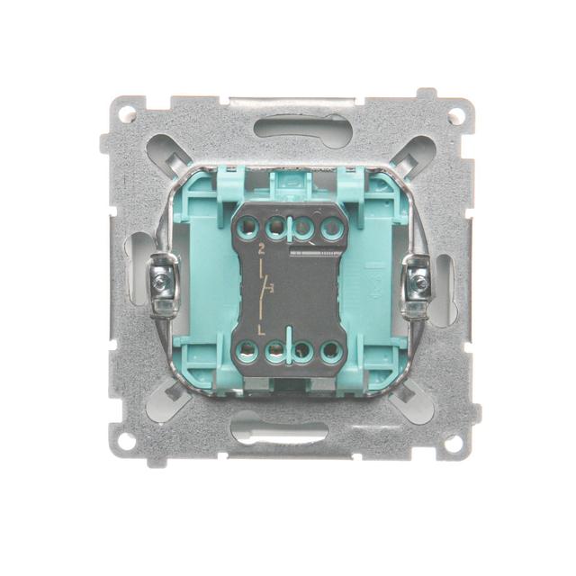 Simon Basic Przycisk dzwonek 16A z. śrub. biały