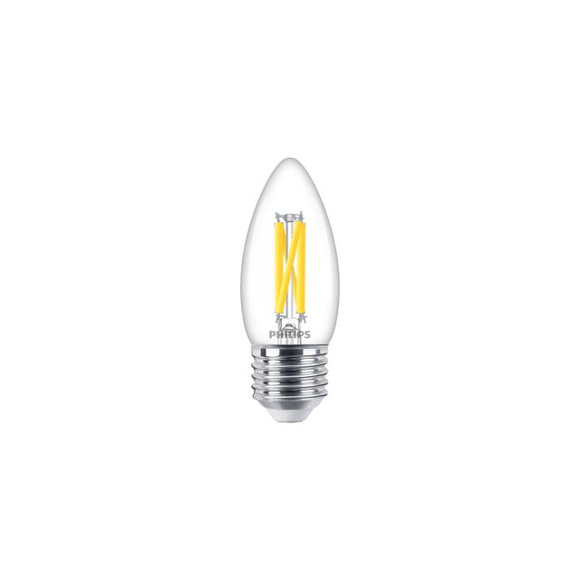 Żarówka LED świeczka 3,4W=40W 470lm 2700K 3,4-40W E27 927 B35 5 lat gw. PHILIPS