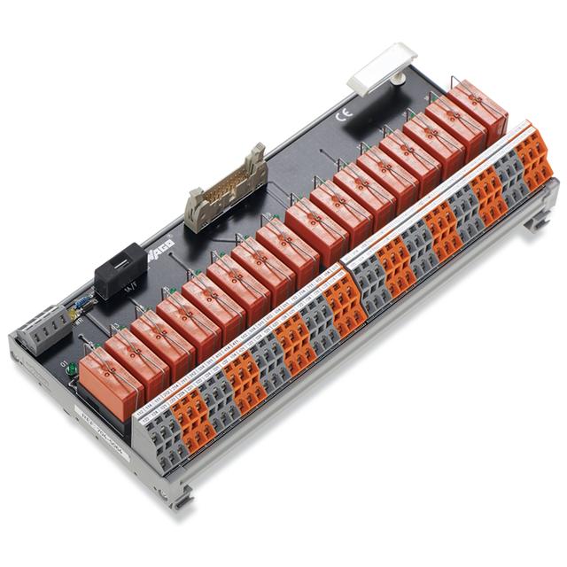 moduł przekaźnikowy wyjściowy z 16 przekaźnikami 24V DC 2z WAGO