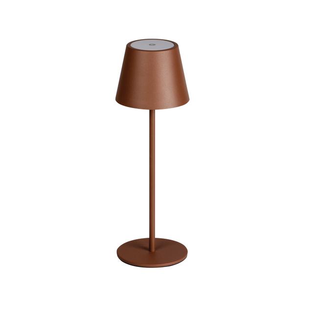 INITA LED IP54 BR Lampka stołowa bezprzewodowa INITA LED IP54 BR barwa ciepłobiała 3000K max 138Lm k