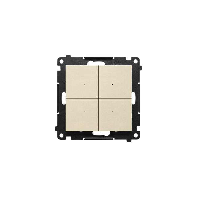 Simon 55 Łącznik/Przycisk zwierny 4-krotny elektroniczny Szampański mat TEW4.01/144 KONTAKT