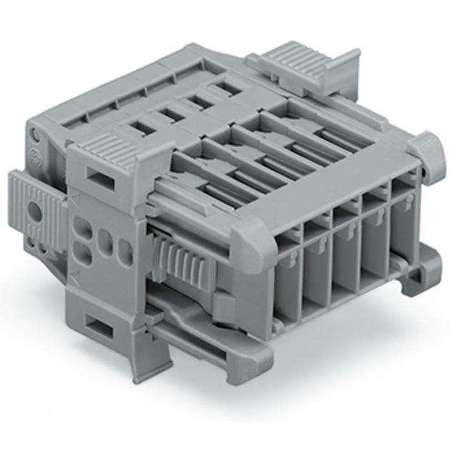 X-COM wtyk 4-biegunowy szary raster 5 mm /50szt./ WAGO