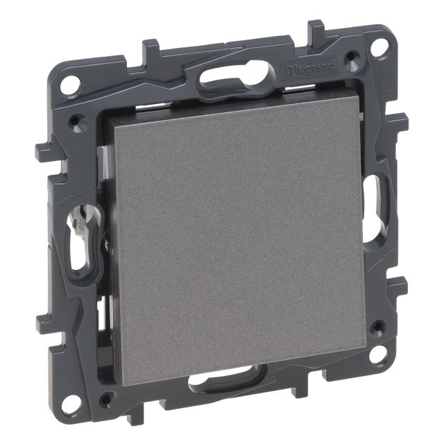 Niloe Step - przycisk pojedynczy 6 A- kolor stalowy, Legrand