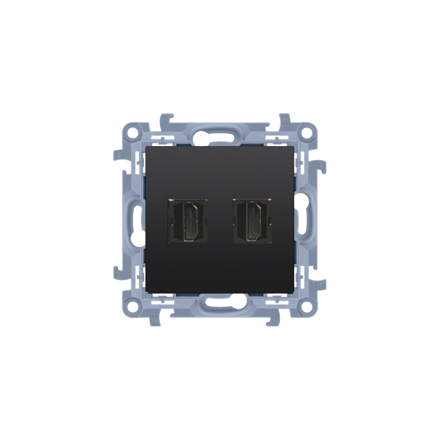 Simon 10 Gniazdo podwójne HDMI ver.1.4 (moduł) czarny