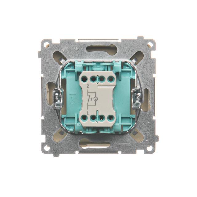 Simon Basic Przycisk światło z podświetleniem LED na 24V 10A 24V szybkozłączka beż