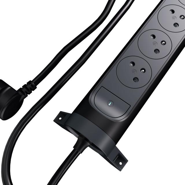 Przedłużacz Premium Obrotowy 4-Gniazdowy Z/U Z Przewodem 1,5Mb 3x1.0Mm2 Czarny/Grafitowy Helmo 049448 LEGRAND