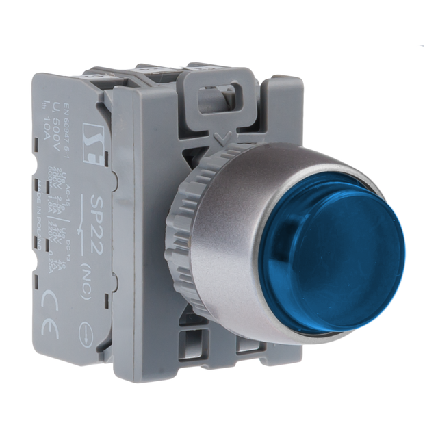 PRZYCISK WYSTAJ PODŚW NIEBIES.1ZW 1ROZ PIERŚCIEŃ NIKLOWANY "STRZAŁKA W GÓRĘ"