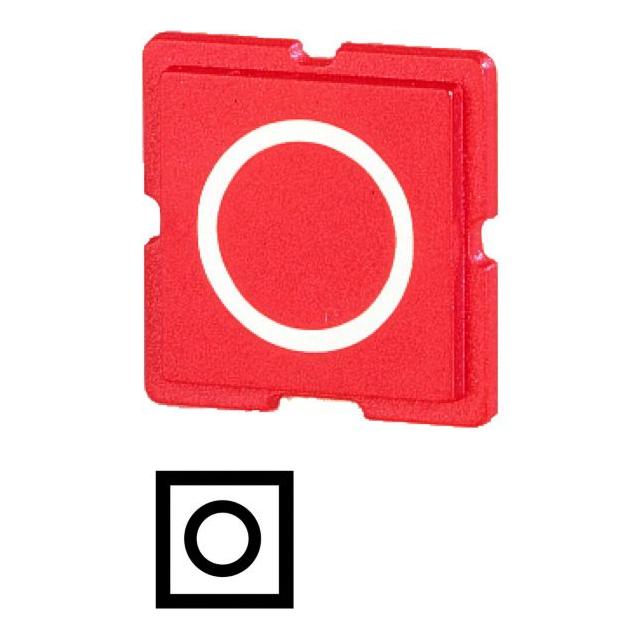 10TQ25 WKŁADKA PRZYCISKU CZERWONA, 0