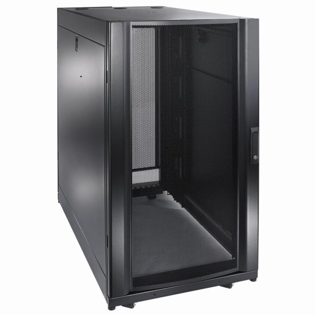 Szafa serwerowa SX 24U o szerokości 600 mm i głębokości 1070 mm z bokami czarna AR3104 SCHNEIDER